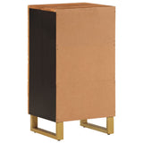 Side Cabinet Brown and Black 40x33.5x75 cm Solid Wood Mango 356807