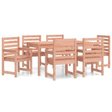 7 Piece Garden Dining Set Solid Wood Douglas 3154718