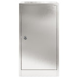 Mailbox with Storage Silver 30 x 20 x 55 cm Stainless Steel 874951