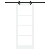 Sliding Door ORKDAL White and Black 83 x 211 cm 3332168