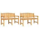 Garden Dining Set Solid teak wood Large Stackable 3157943