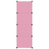 Cube Storage Cabinet for Kids with 12 Cubes Pink PP 340581