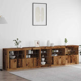 LED Sideboard Old Wood 283 x 37 x 67 cm Engineered Wood 3333114