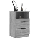 Bedside Cabinets 2 pcs Grey Sonoma Engineered Wood 817042