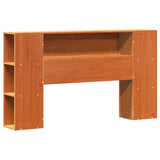 Bed Frame with Storage Headboard with Headboard 2 pcs Wax Brown 3422750