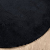 Rug OVIEDO Short Pile Black 160 cm 375568
