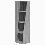Corner Cabinet Grey Sonoma 27.5x27x102cm Engineered Wood 889851
