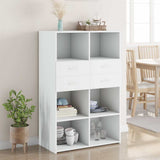 Highboard White 80x42.5x124 cm Engineered Wood 3281385