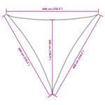 Sunshade Sail Oxford Fabric Triangular 6x6x6 m White 135295