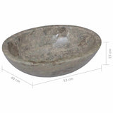 Sink Grey 53x40x15 cm Marble 149173
