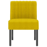 Slipper Chair Yellow Velvet 352455