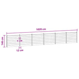 Fence Panel 6 pcs WPC and Aluminium Black 3429479