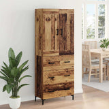 Highboard with Drawer 2 pcs Old Wood Engineered Wood 3415660