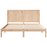 Extra Long Bed Frame without Mattress 140x220 cm Solid Wood 3309257