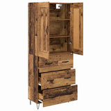 Highboard Old Wood 69.5 x 34 x 180 cm Engineered Wood 3415622