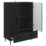 Sideboard with Drawer Black 66 x 34.5 x 95 cm Engineered Wood 894896