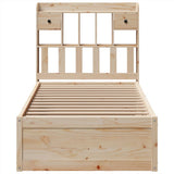 Bed Frame without Mattress 90x190 cm Single Solid Wood Pine 3323515
