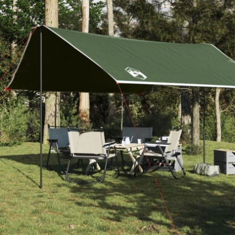 ZNTS Camping Tarp Green 430x380x210 cm Waterproof 94679