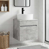 Wall-mounted Sink Vanity Concrete Grey 49 x 44.5 x 65 cm 890595