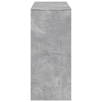 ZNTS Bar Table with Shelf Concrete Grey 124x46x103.5 cm Engineered Wood 854394