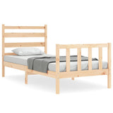 Bed Frame without Mattress 100x200 cm Solid Wood Pine 3192026
