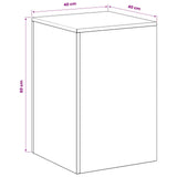 Plant Stand 2 pcs Anthracite 40 x 40 x 60 cm Galvanised Steel 8012535
