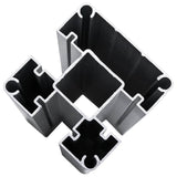 148985 Fence Panel WPC 175x146 cm Black
