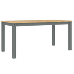 ZNTS Dining Table Panama Grey 160x80x75 cm Solid Wood Pine 4005706