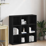 Book Cabinet Black Oak 98x29x97.5 cm Engineered Wood 862472
