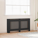 Radiator Cover Black 152x19x81.5 cm Engineered Wood 288177