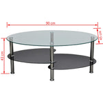 ZNTS Coffee Table with Exclusive Design Black 240509