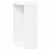 Corner LED TV Cabinet White 100x40x68cm Engineered Wood 889785