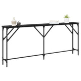 Console Table Black oak 180 x 23 x 75 cm 871328