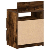 Bedside Cabinets 2 pcs with 2 Drawers Smoked Oak 40x33x60 cm 858569