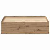 Bed Frame without Mattress Artisan Oak 135x190 cm Engineered Wood 3329316