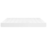 Pocket Spring Bed Mattress White 183x213x20 cm Faux Leather 347898