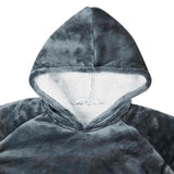 Blanket Hoodie Navy Blue M Fleece and Flannel 42017199