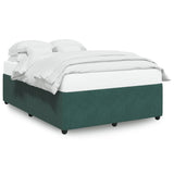 Bed Frame without Mattress Dark Green 140x190 cm Velvet 3285009