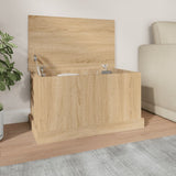Storage Box Sonoma Oak 70x40x38 cm Engineered Wood 816507