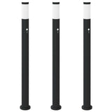 Bollard Lights with Sensor 3pcs 110 cm Stainless Steel IP44 4006034