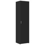 Slim Storage Cabinet Black 45x42.5x225 cm Engineered Wood 3281288