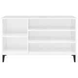 Shoe Cabinet High Gloss White 102x36x60 cm Engineered Wood 819750