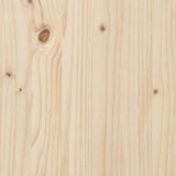Bed Frame without Mattress Solid Wood Pine 140x200cm 810495