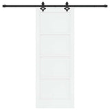 Sliding Door ORKDAL White 78 x 202 cm Solid Pine Wood 3333639