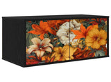 Wall-mounted TV Cabinet GENNEP 69 x 33 x 40 cm Black Oak 8007122
