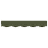 Lawn Edging 10 pcs 103 x 15 cm Steel Olive Green 8008457