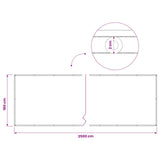 Balcony Privacy Screen 1.8 x 25 m Fabric with PU Coated Black 42036799