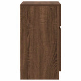Bedside Cabinets 2 pcs Brown Oak 39x35x65 cm Engineered Wood 861332