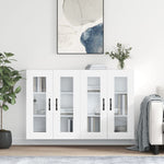 Wall Mounted Cabinets 2 pcs White Engineered Wood 3197969