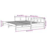 Daybed without Mattress Wax Brown 90x190 cm Solid Wood Pine 854957
